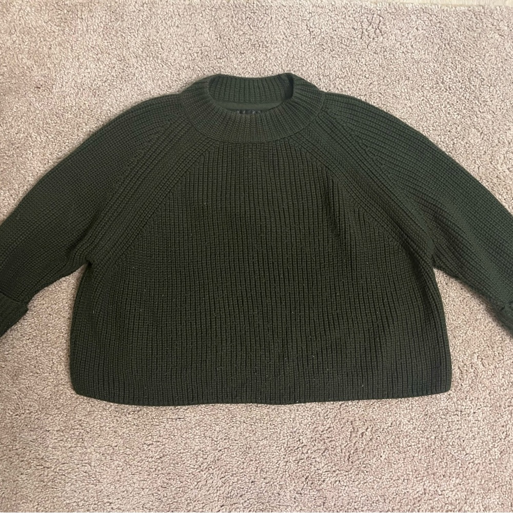 Topshop Women's Green Sweater